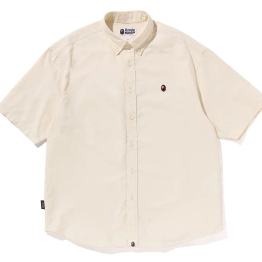 베이프 원포인트 옥스포드 S/S 반팔 셔츠 4컬러 1L30132301