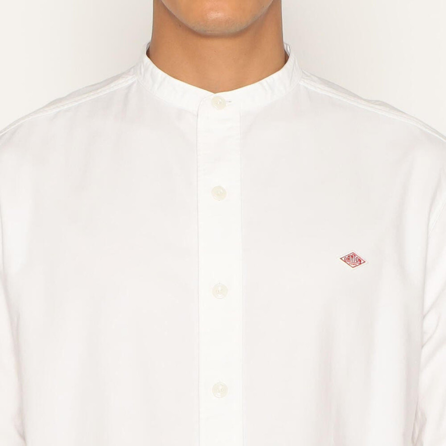 단톤 옥스포드 밴드 카라 플레인 셔츠 헨리넥 2컬러 DT-B0280 SOX DNB251M104-0001