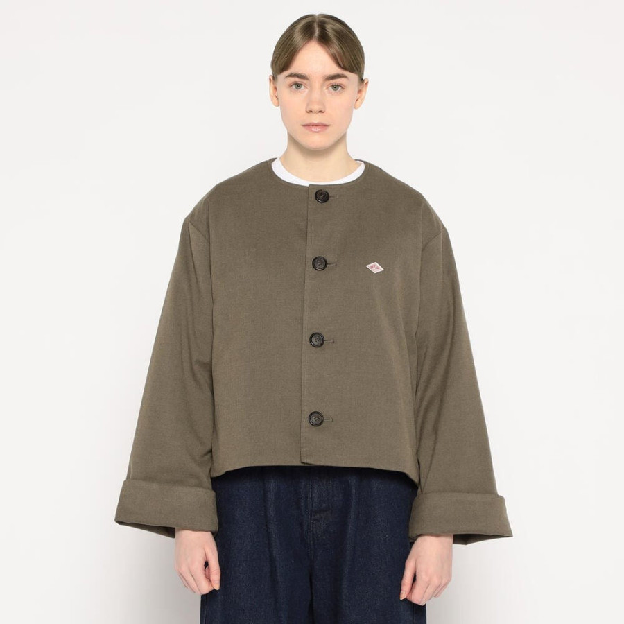 단톤 여성용 울 라이크 인슐레이션 카라리스 와이드 재킷 2컬러 DT-A0672 WLX DNB252L101-0007