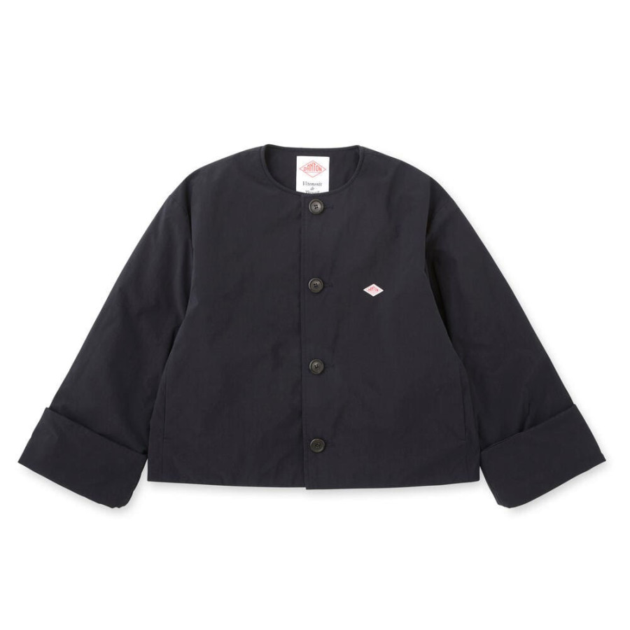 단톤 여성 인슐레이션 노카라 와이드 자켓 4컬러 DT-A0672 PNT DNB252L101-0006