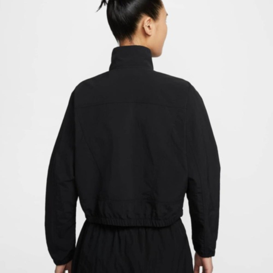 나이키 스포츠웨어 에브리싱 우븐 여성 오버사이즈 레펠 UV 프로텍션 재킷 블랙 HJ1000-010