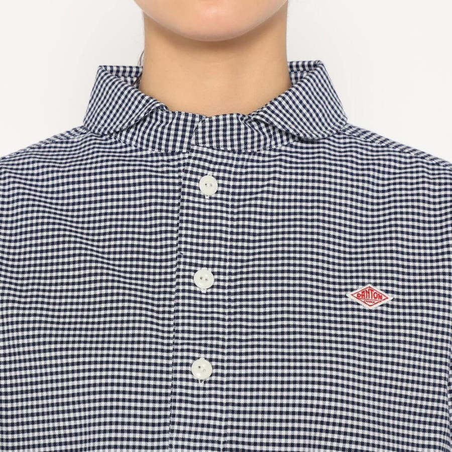 단톤 여성 옥스포드 라운드카라 풀오버 셔츠 2컬러 DT-B0281 OXP DNB261L104-0006