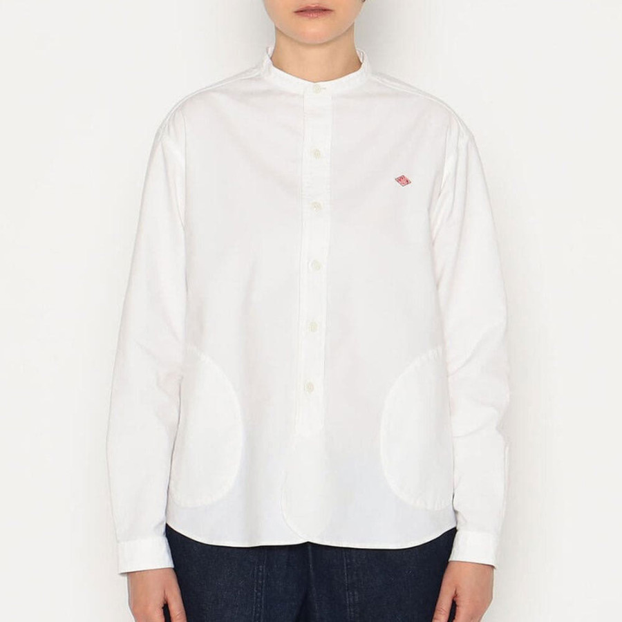 단톤 여성 옥스퍼드 밴드카라 셔츠 DT-B0279 SOX DNB261L104-0003