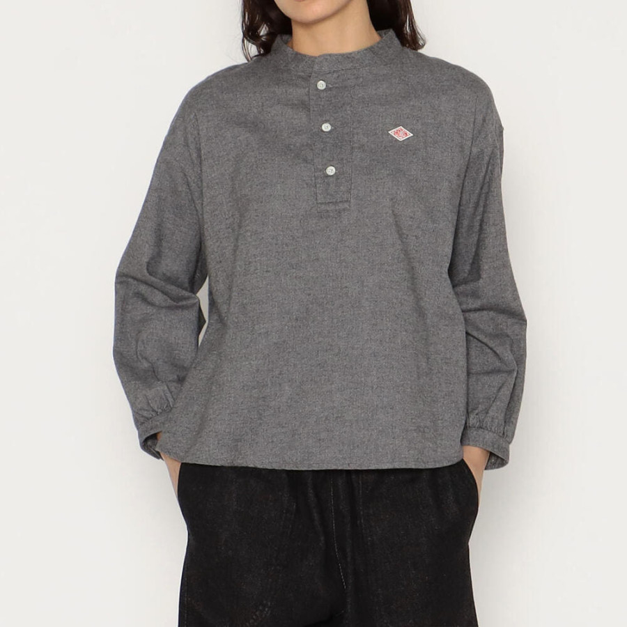 단톤 여성 오가닉 코튼 헨리넥 셔츠 4컬러 DT-B0304 OCV DNB252L104-0014