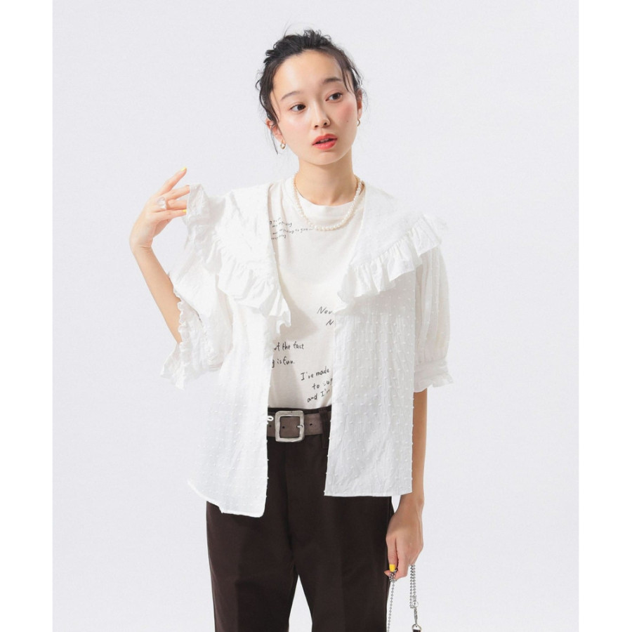 빔즈 보이 도트 도비 빅칼라 반팔 셔츠 3컬러 13-01-0182-803