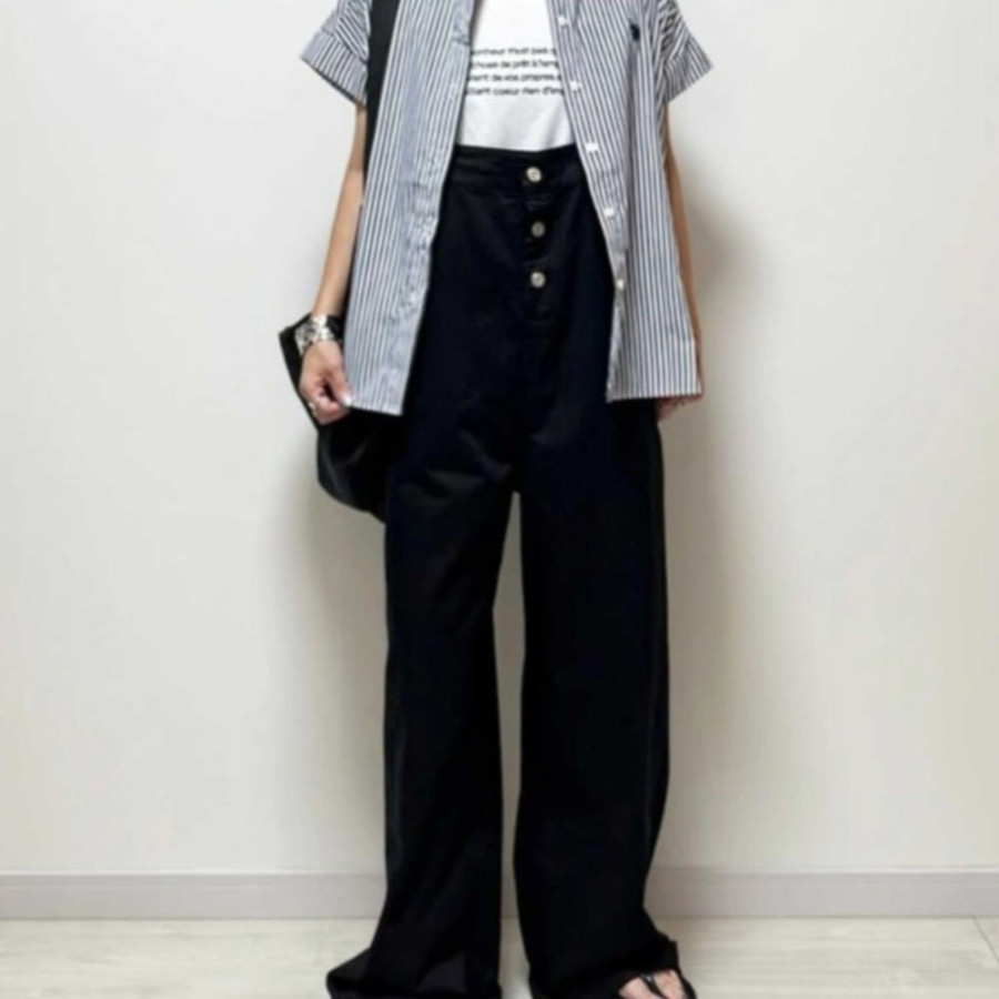 U.S. POLO ASSN. 유에스폴로에센 별주 GeeRA 프렌치 슬리브 원포인트 자수 셔츠 6컬러 208362