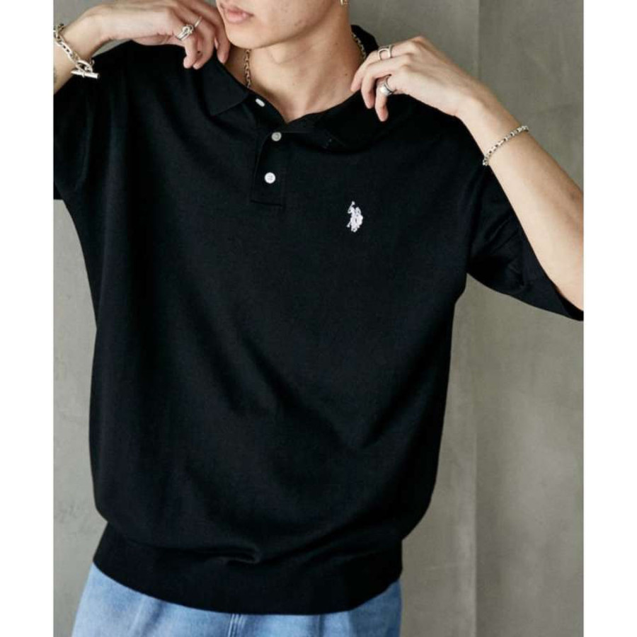 퍼블럭스 U.S. POLO ASSN. 유에스폴로에센 별주 니트 폴로셔츠 3컬러 3132291600001