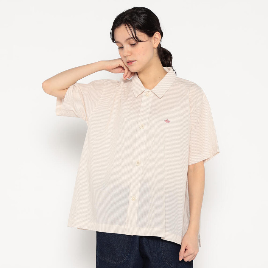 단톤 여성 코튼 보일 반팔 셔츠 4컬러 DT-B0351 CCV DNB251L104-0022