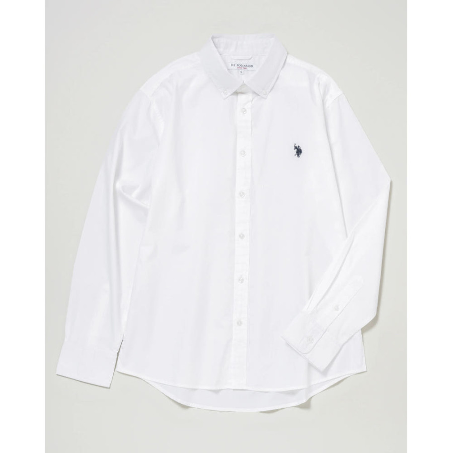 U.S. POLO ASSN. 유에스폴로에센 더블홀스맨 자수 레귤러 카라 브로드 셔츠 4컬러 PLM51700