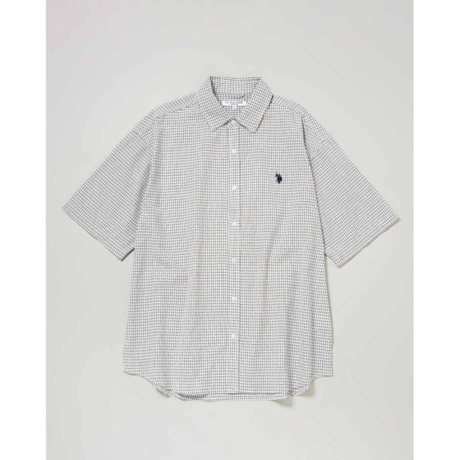U.S. POLO ASSN. 유에스폴로에센 더블홀스맨 자수 레귤러 카라 브로드 반팔 셔츠 6컬러 PLM51703