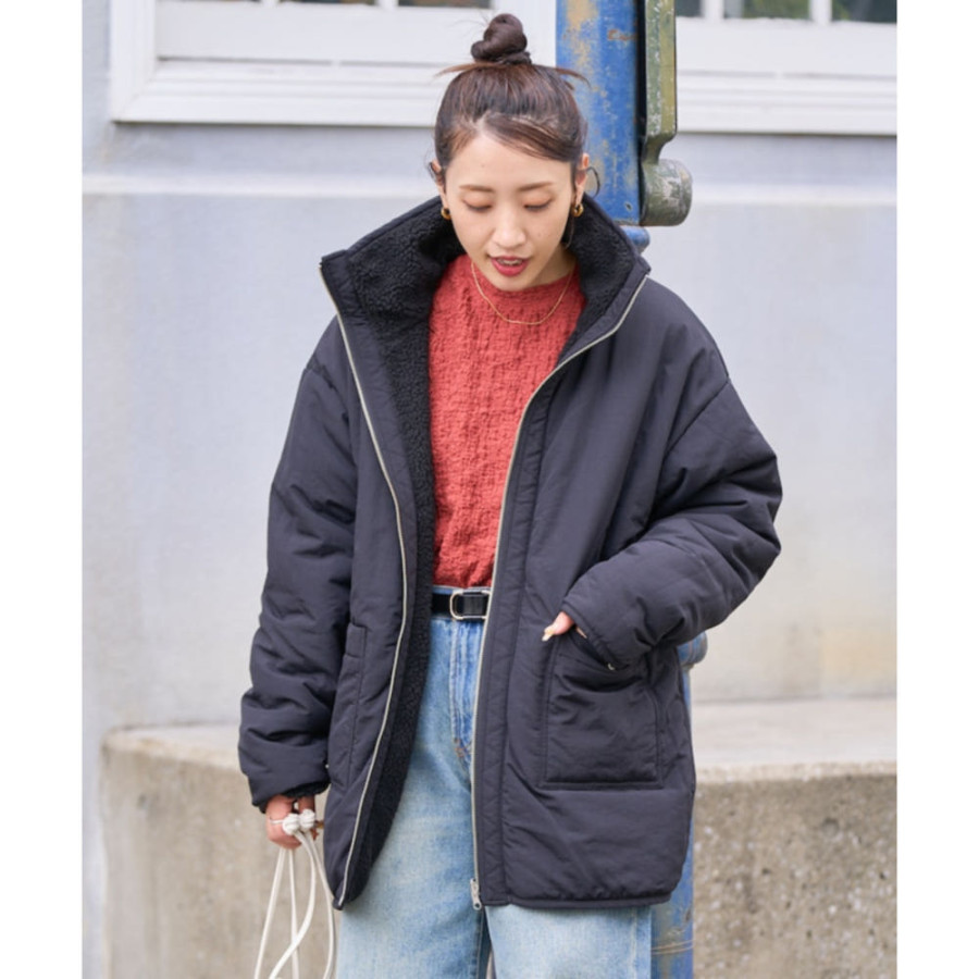 프릭스스토어 스탠드카라 리버시블 보아 블루종 3컬러 1359248900082