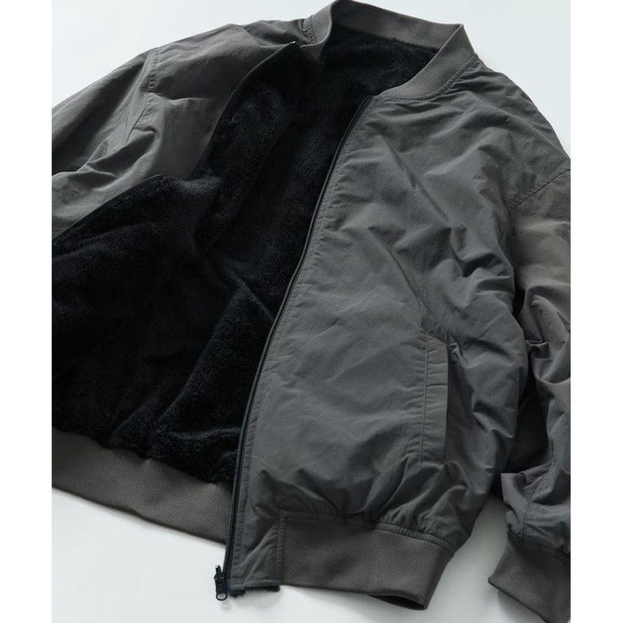 프릭스스토어 릴랙스핏 나일론 플리스 리버시블 MA-1 집업 블루종 5컬러 1251248900726