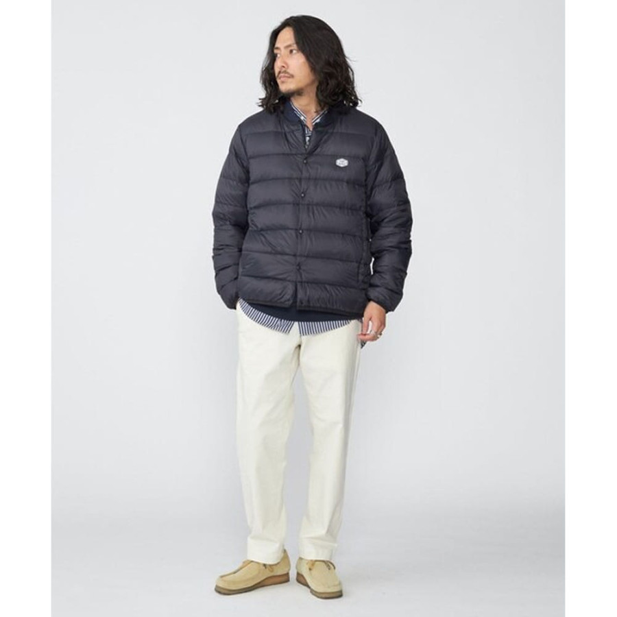 쉽스 별주 타이온 로고 와펜 나일론 크루넥 이너 다운 가디건 3컬러 85837431