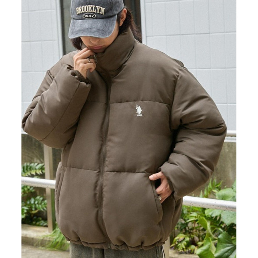 U.S. POLOASSN. 유에스폴로에센 별주 로고 자수 오버사이즈 스탠드 중면 자켓 5컬러 60246700 jk558