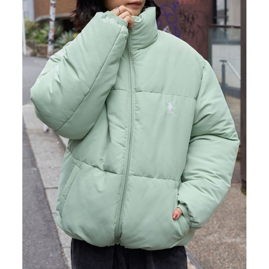 U.S. POLOASSN. 유에스폴로에센 별주 로고 자수 오버사이즈 스탠드 중면 자켓 5컬러 60246700 jk558