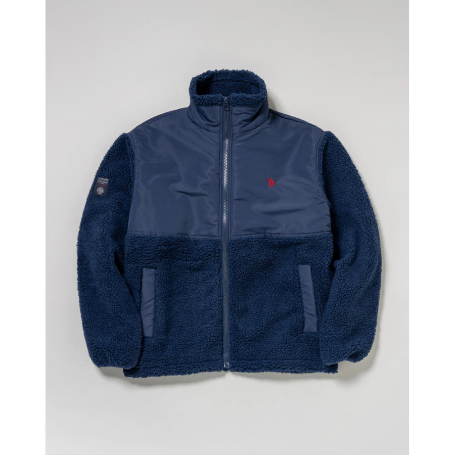 U.S. POLO ASSN. 유에스폴로에센 스탠드 스위칭 보아 재킷 더블 호스맨 자수 4컬러 PLM53802