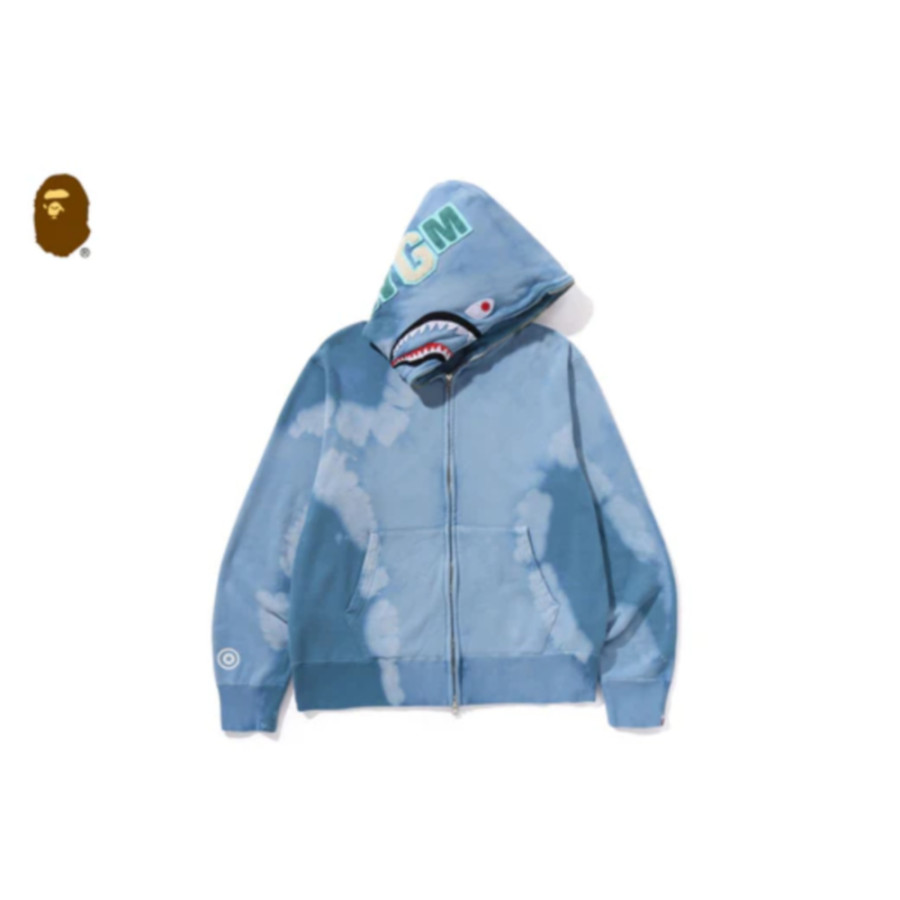 베이프 핸드 다이 샤크 풀집 후디 3컬러 1L30115002