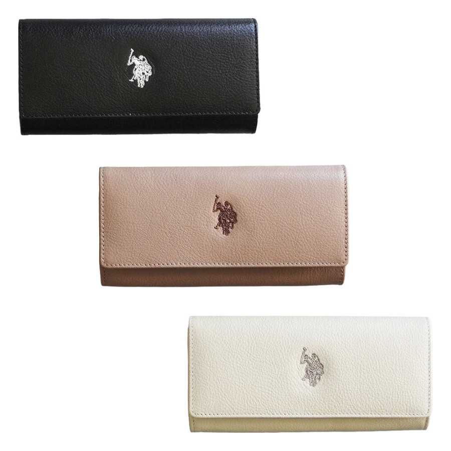 U.S. POLOASSN. 유에스폴로에센 고트 레더 장지갑 3컬러 USPA-2735