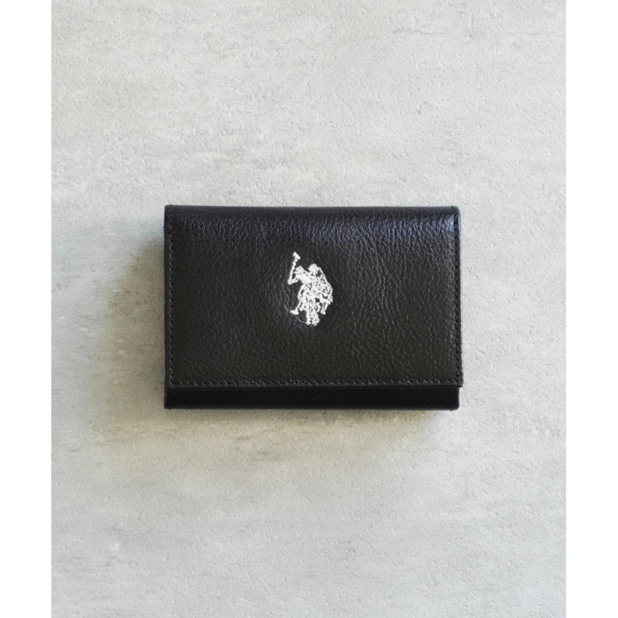 U.S. POLOASSN. 유에스폴로에센 고트 레더 컴팩트 지갑 3컬러 USPA- 2736