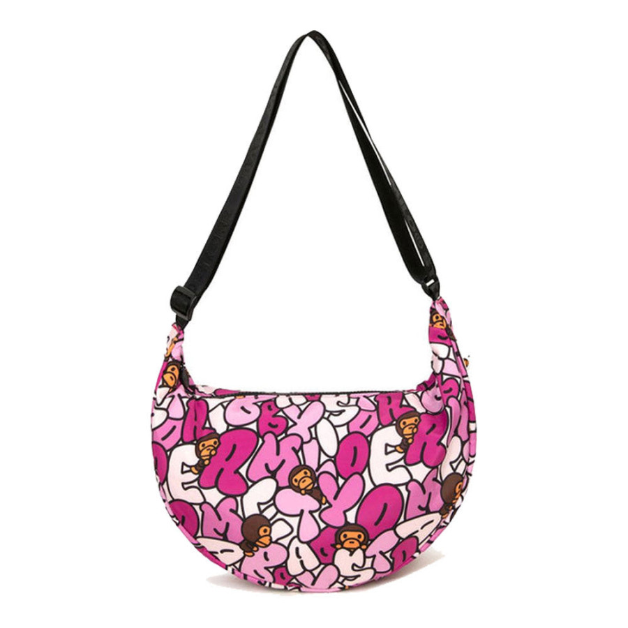 베이프 버블 카모 미디엄 크로스백 핑크 AL70190301