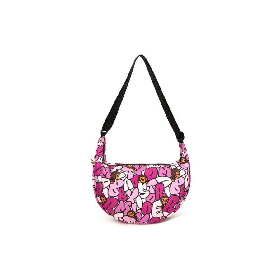 베이프 버블 카모 미디엄 크로스백 핑크 AL70190301