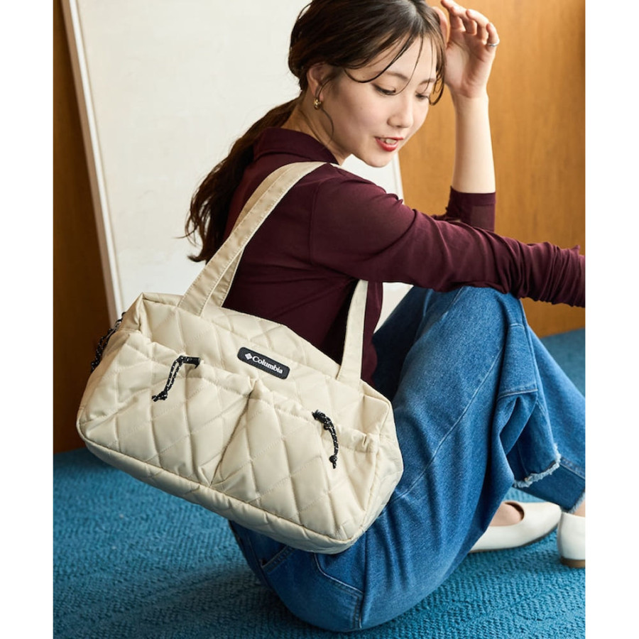 프릭스스토어 컬럼비아 별주 퀼팅 스퀘어 코드 포켓 토트백 3컬러 1369129900007