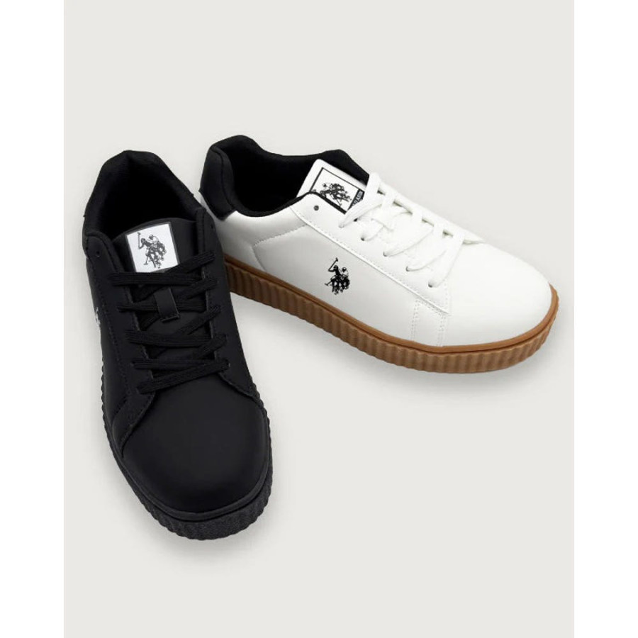 U.S. POLO ASSN. 유에스폴로에센 쿼터 호스 로우컷 통굽 스니커즈 2컬러 PL00811