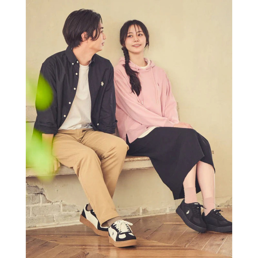 U.S. POLO ASSN. 유에스폴로에센 클리오 조로우 컷팅 통굽 스니커즈 3컬러 PL00813