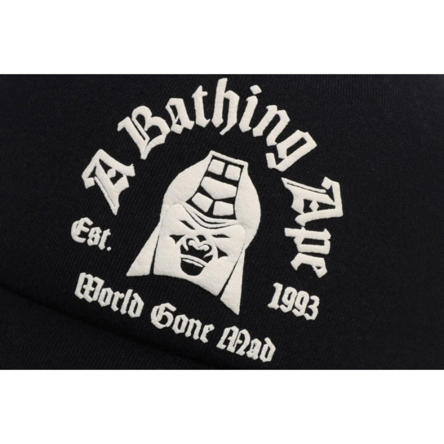 베이프 로고 코튼 패널 매쉬캡 볼캡 2컬러 1L30180004