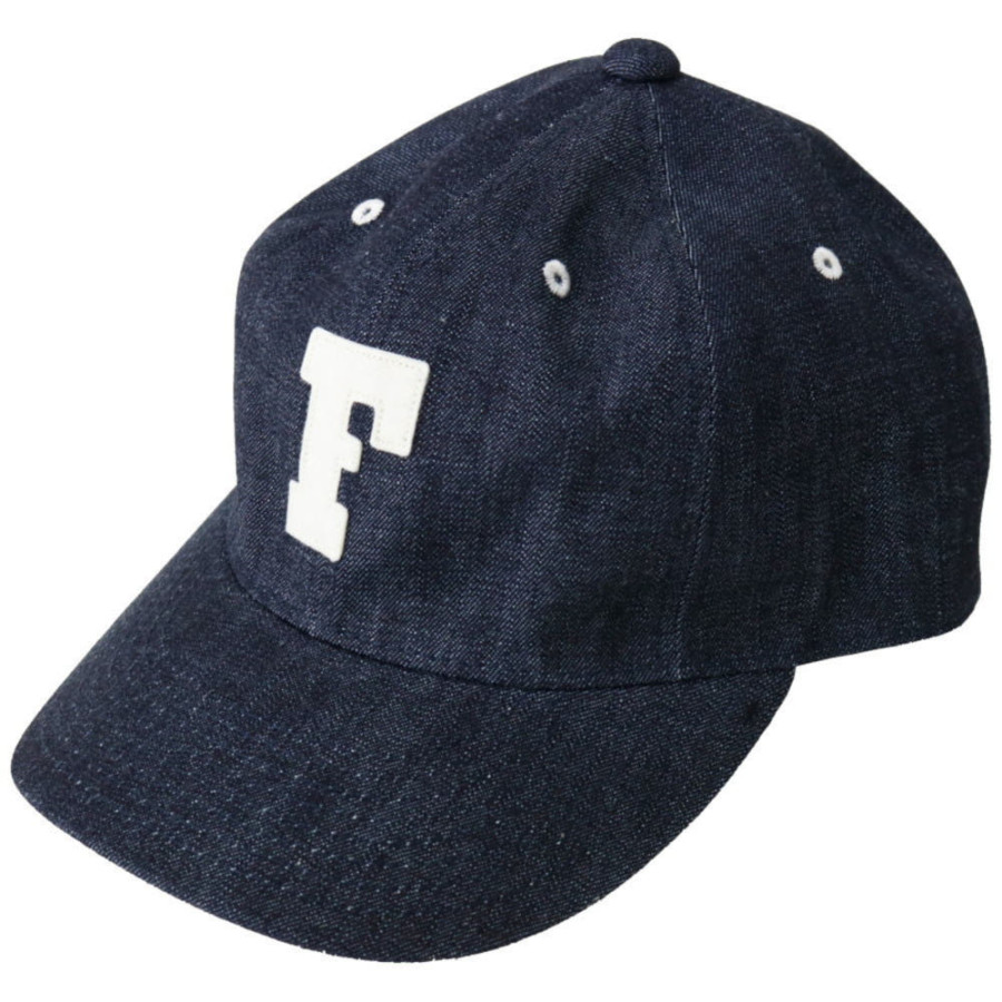 풀카운트 FULLCOUNT 데님 야구모자 베이스볼 캡 F와펜 2컬러 6843