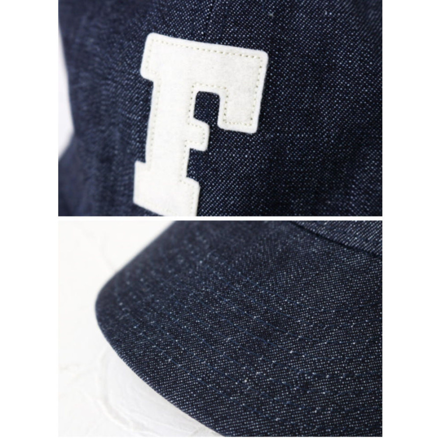 풀카운트 FULLCOUNT 데님 야구모자 베이스볼 캡 F와펜 2컬러 6843