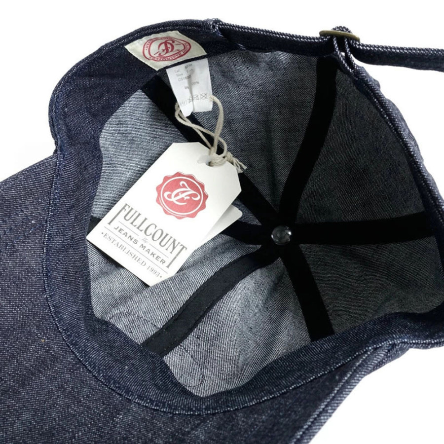 풀카운트 FULLCOUNT 야구모자 데님 로고 와펜 아메카지 볼캡 인디고 6770