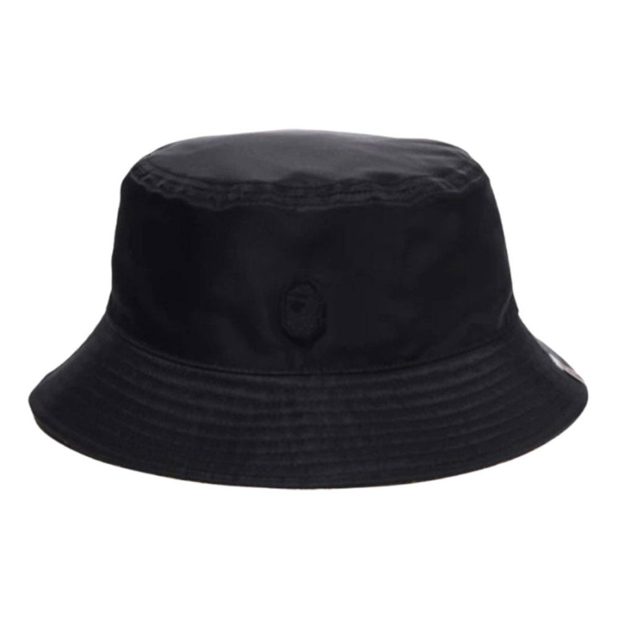 베이프 칼리지 모노그램 리버서블 버클 햇 모자 블랙 1L30181305