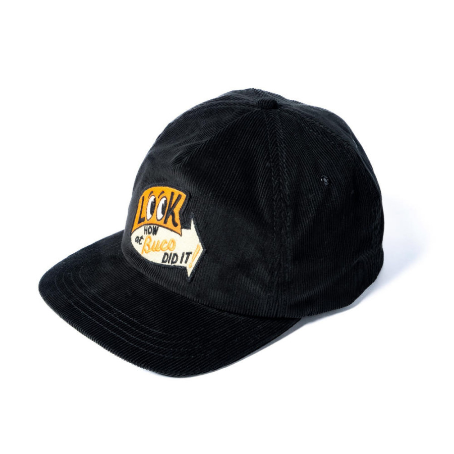더리얼맥코이 THE REAL McCOY'S 부코 5패널 코듀로이 캡 모자 블랙 BA25106