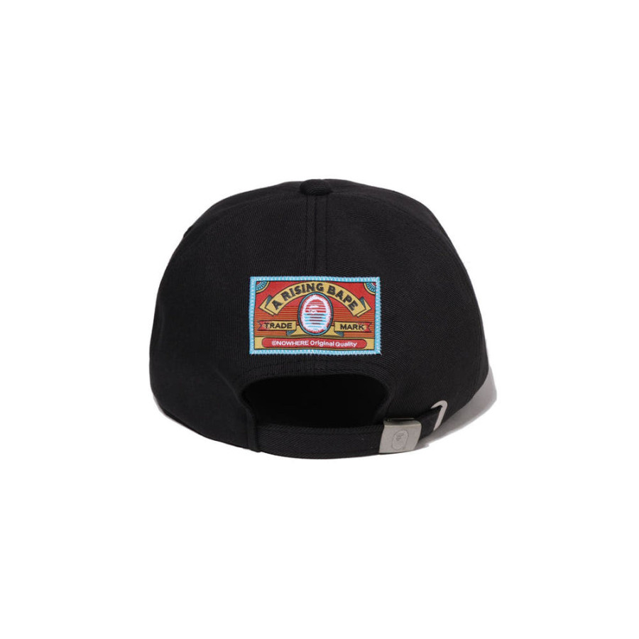 베이프 라이징 베이프 패널 캡 모자 블랙 1L70180006