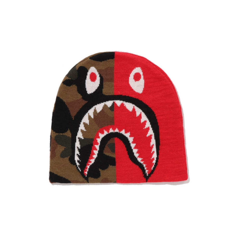 베이프 1ST 카모 샤크 니트 캡 비니 3컬러 1L70181003