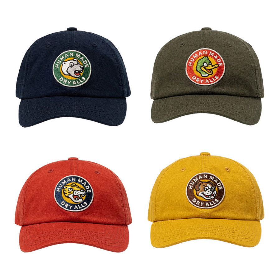 휴먼메이드 6패널 트윌 캡 4컬러 HM31GD019