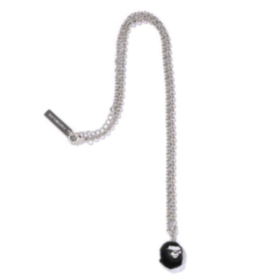 베이프 에이프 헤드 목걸이 브라운 1L80182022