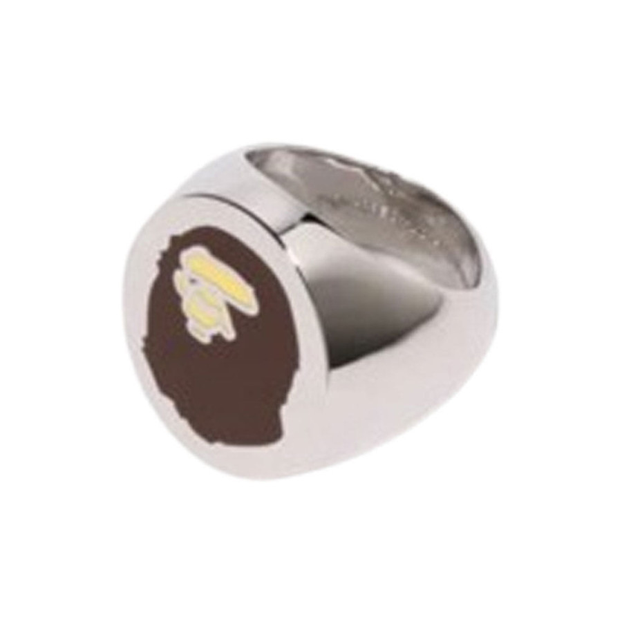 베이프 에이프 헤드 링 실버 1L80182023