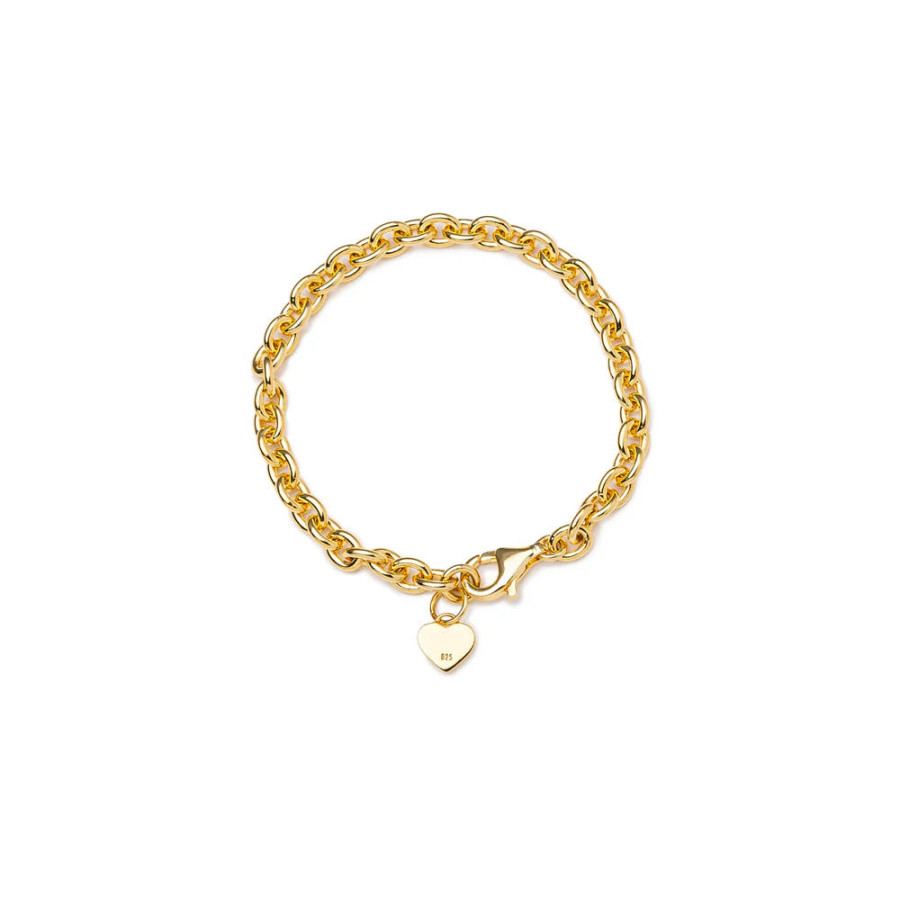 휴먼메이드 하트 실버 팔찌 2컬러 HM29GD070